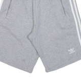 ADIDAS Mens Casual Shorts Grey Relaxed XS W26