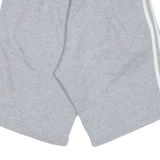 ADIDAS Mens Casual Shorts Grey Relaxed XS W26