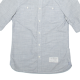 ALL SAINTS Mens Plain Shirt Grey 3/4 Sleeve S