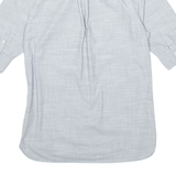 ALL SAINTS Mens Plain Shirt Grey 3/4 Sleeve S