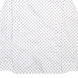 TED BAKER Mens Shirt White Spotted Long Sleeve L