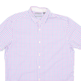 TED BAKER Mens Shirt White Check M