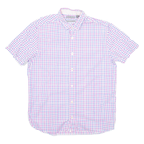 TED BAKER Mens Shirt White Check M