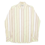 TED BAKER Mens Shirt Yellow Striped Long Sleeve L