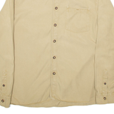 TED BAKER Mens Plain Shirt Beige Long Sleeve M