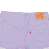 LEVI'S 501 Mid Rise Mens Denim Shorts Purple Relaxed M W32