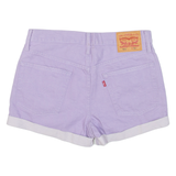 LEVI'S 501 Mid Rise Mens Denim Shorts Purple Relaxed M W32