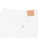 LEVI'S 501 Mens Denim Shorts Cream XS W26