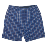 NAUTICA Rigger Mens Chino Shorts Blue Check M W36