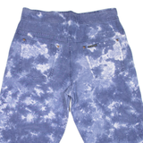 NO EXCESS Acid Wash Mens Pedal Pushers Shorts Blue Relaxed L W32
