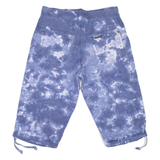 NO EXCESS Acid Wash Mens Pedal Pushers Shorts Blue Relaxed L W32