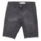 LEVI'S 511 Mens Denim Shorts Grey Slim S W28