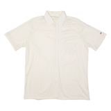 Mens Plain Shirt Cream 90s M