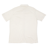 Mens Plain Shirt Cream 90s M