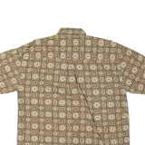 NATURAL ISSUE Mens Shirt Brown Geometric L