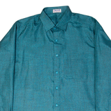 MARUTI Mens Plain Shirt Blue Long Sleeve L