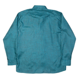 MARUTI Mens Plain Shirt Blue Long Sleeve L