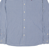 TOMMY HILFIGER Mens Shirt Blue Check Long Sleeve M