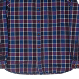 FRENCH CONNECTION Mens Shirt Blue Plaid Long Sleeve L