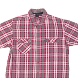BENCH Mens Flannel Shirt Red Plaid L