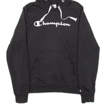 CHAMPION Womens Black Hoodie L