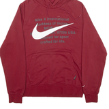 NIKE Mens Red Hoodie S
