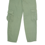 LEVI'S Cargo Womens Trousers Green Regular Straight W27 L28