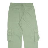 LEVI'S Cargo Womens Trousers Green Regular Straight W27 L28