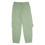 LEVI'S Cargo Womens Trousers Green Regular Straight W27 L28