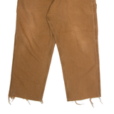 CARHARTT WIP Single Knee Carpenter Mens Canvas Trousers Brown Straight W38 L26