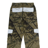 JADED LONDON Camouflage Cargo Mens Twill Trousers Beige Regular Straight W28 L29