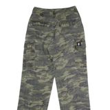 BAE Camouflage Cargo Womens Canvas Trousers Green Regular Straight W26 L29