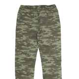 GEMO Cuffed Camouflage Cargo Mens Trousers Green Regular Straight W28 L28