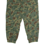 G-STAR Cuffed Camouflage Womens Trousers Green Loose Tapered W30 L22