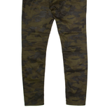 POOL JEANS Camouflage Womens Trousers Green Regular Straight W30 L28