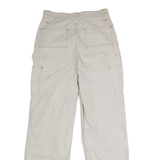 ASOS Carpenter Womens Trousers Cream Regular Straight W28 L32