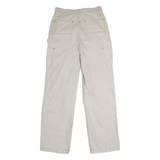 ASOS Carpenter Womens Trousers Cream Regular Straight W28 L32