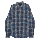 DKNY Mens Shirt Blue Camouflage Long Sleeve S
