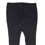 LEVI'S 721 High Rise BIG E Womens Jeans Black Slim Skinny W42 L28