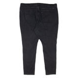 LEVI'S 721 High Rise BIG E Womens Jeans Black Slim Skinny W42 L28