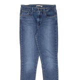 LEVI'S 721 High Rise Womens Jeans Blue Slim Skinny Stone Wash W26 L30