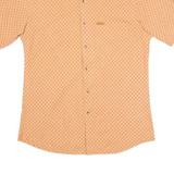 CHAPS RALPH LAUREN Mens Shirt Orange Check M