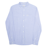 WRANGLER Regular Mens Plain Shirt Blue Long Sleeve S