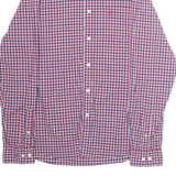NAUTICA Classic Fit Mens Shirt Red Check Long Sleeve L
