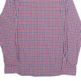 NAUTICA Classic Fit Mens Shirt Red Check Long Sleeve L