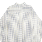 NAUTICA Mens Shirt Cream Check Long Sleeve L