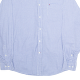 TOMMY HILFIGER Mens Shirt Blue Gingham Long Sleeve M