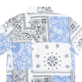 FASHION Mens Shirt Blue Paisley S