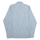 WRANGLER Mens Shirt Blue Striped Long Sleeve M