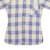 MULTIFORM Mens Shirt Beige 90s Check S